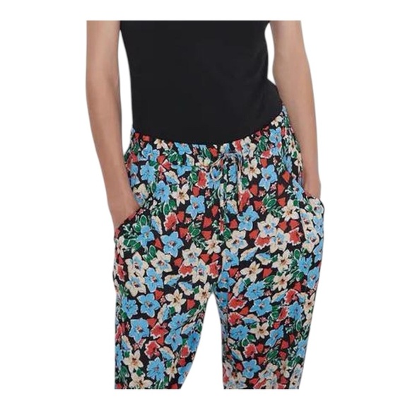 ZARA Woman Floral Print Jogger Pants | Size S | Boho Style - Picture 2 of 11